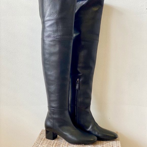 Gorgeous TOM FORD Black Leather Over The Knee Boots ๐NWT๐ - Picture 6 of 15